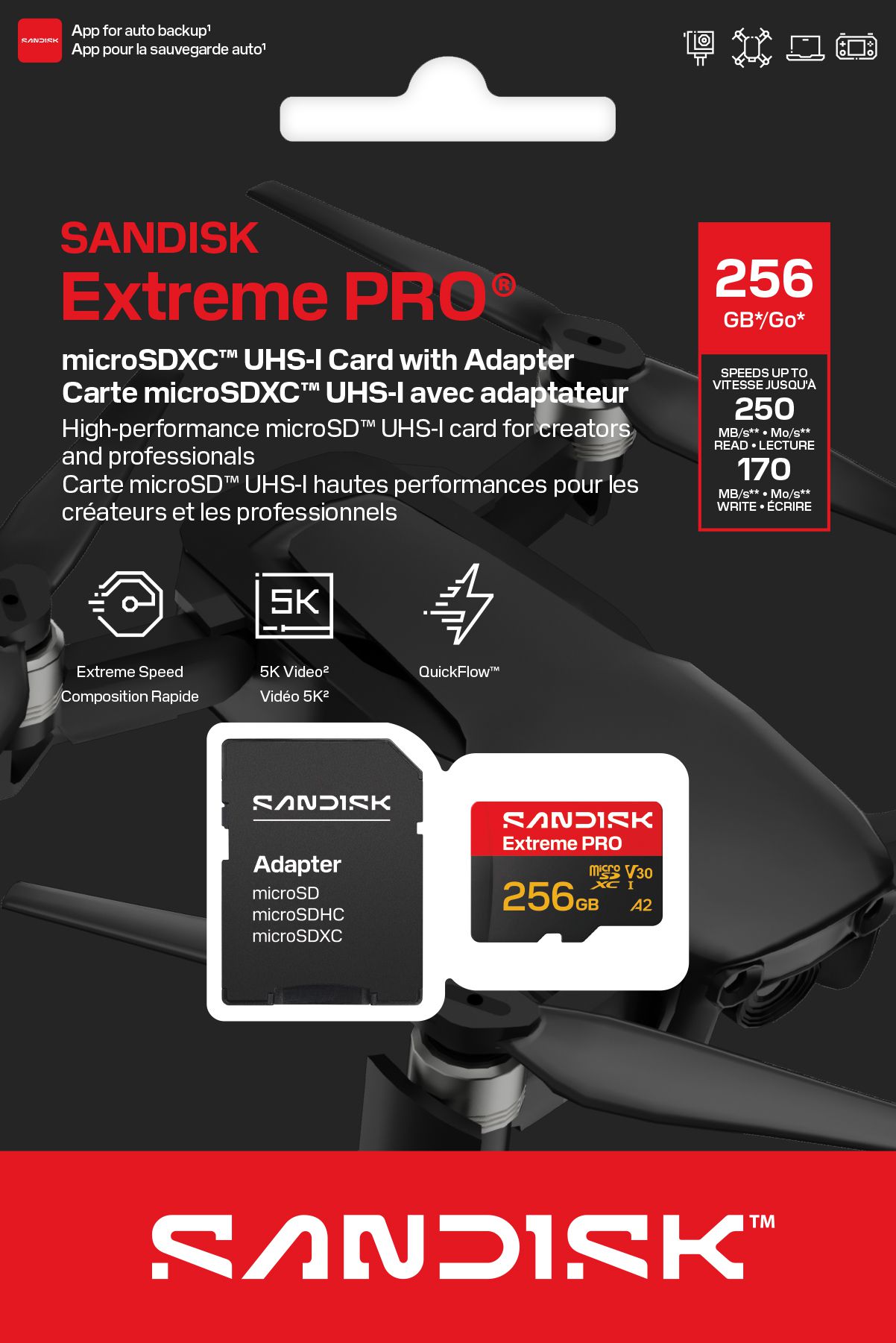 SANDISK Extreme PRO microSDXC 256GB