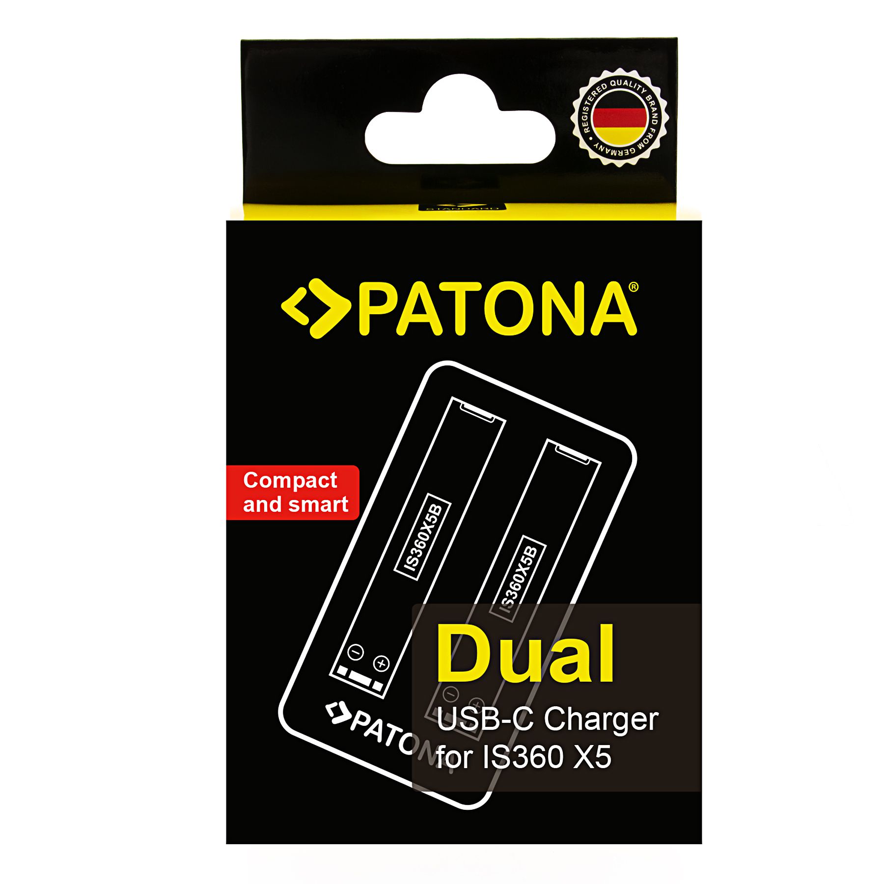 Patona Chargeur Dual Insta 360 X5