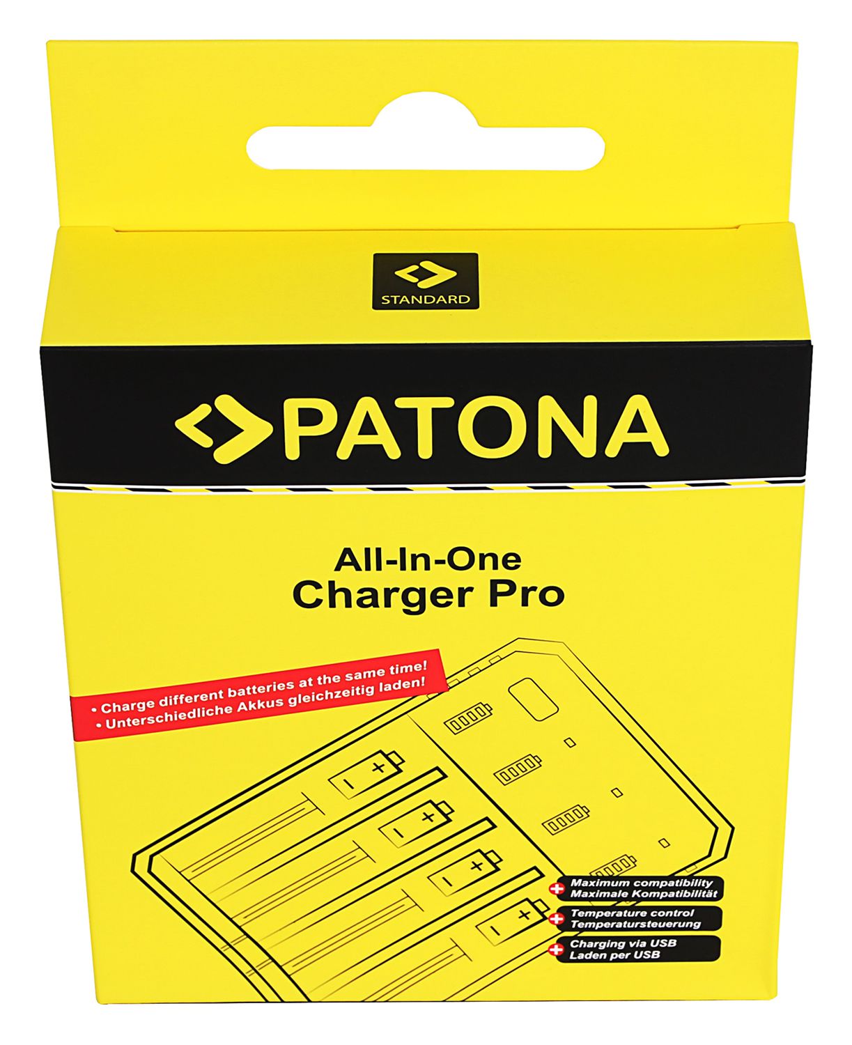 Patona USB Ladegerät Rundzellen