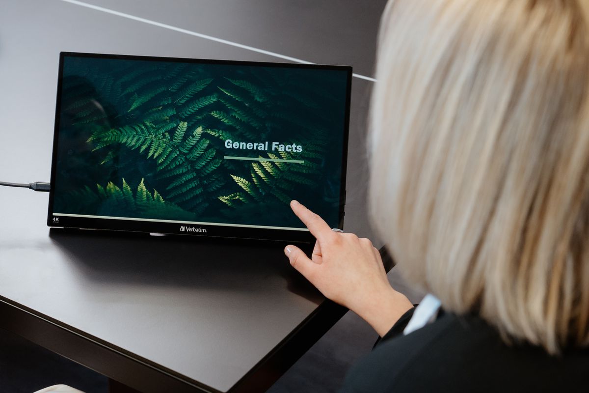 Verbatim Touchscreen Monitor 4K 15.6"