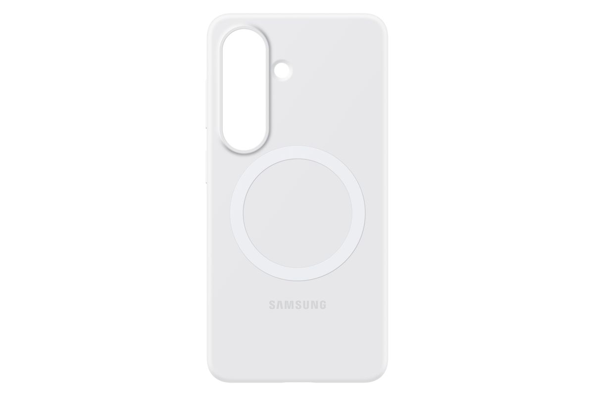 Samsung S26 Silicone Magnet Case White