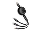 Baseus USB 3-in-1 Cable 1.1m Black