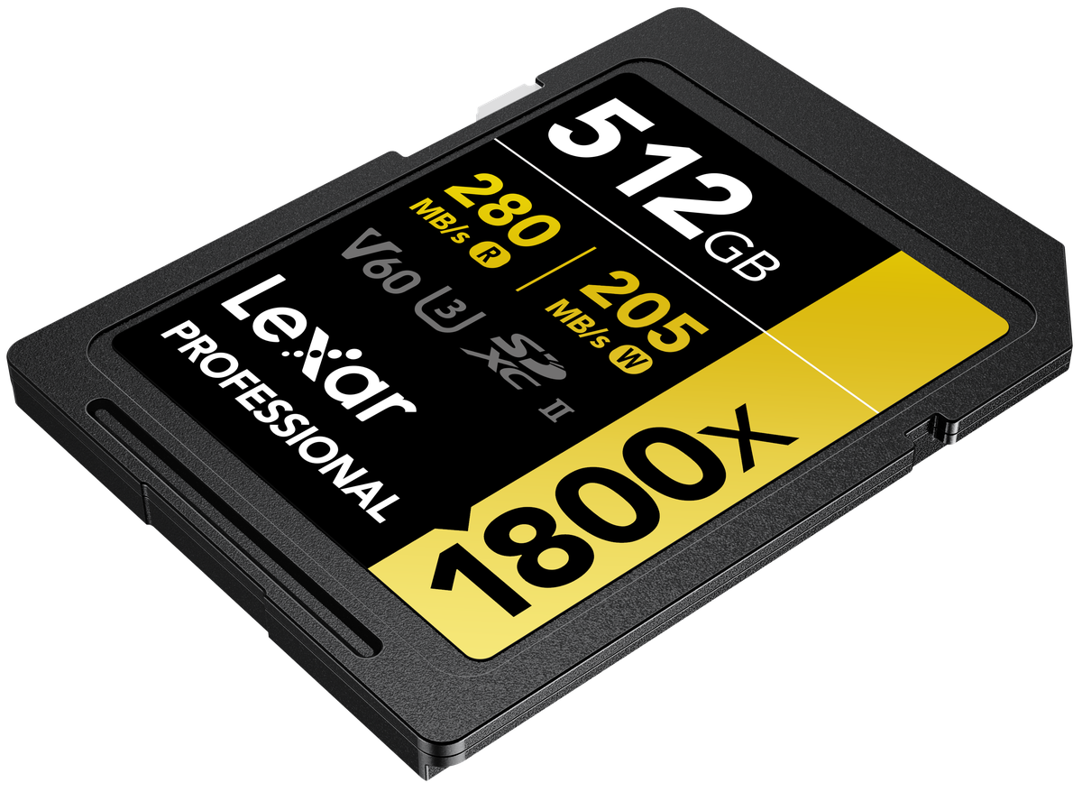 Lexar 1800x UHS-II SDXC 512GB Gold