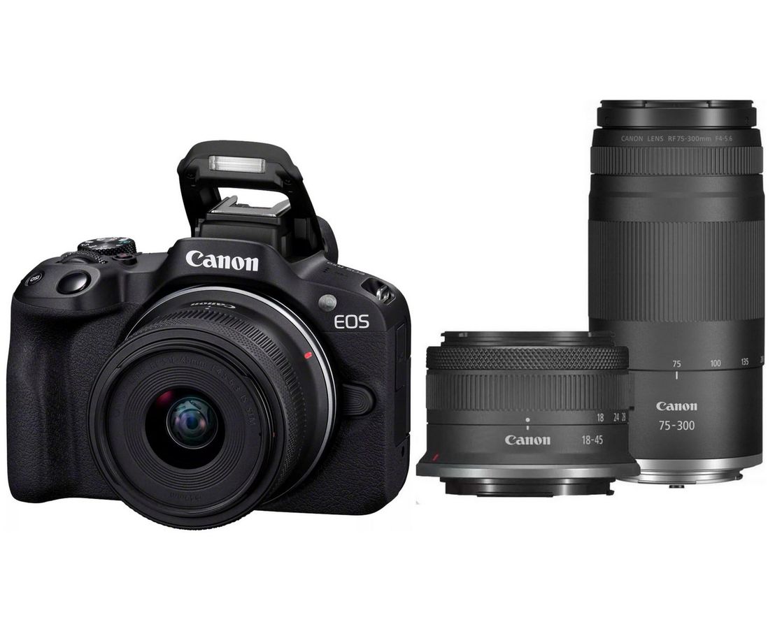 Canon EOS R50 + RF-S 18-45 + RF 75-300
