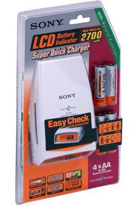 Sony SuperQuick Charger LCD + 4AA 2700