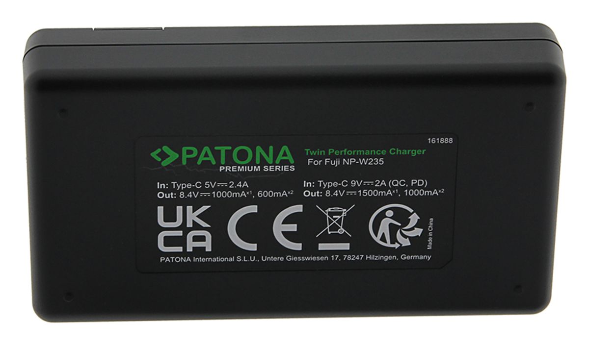 Patona Premium Twin Charger Fuji NP-W235