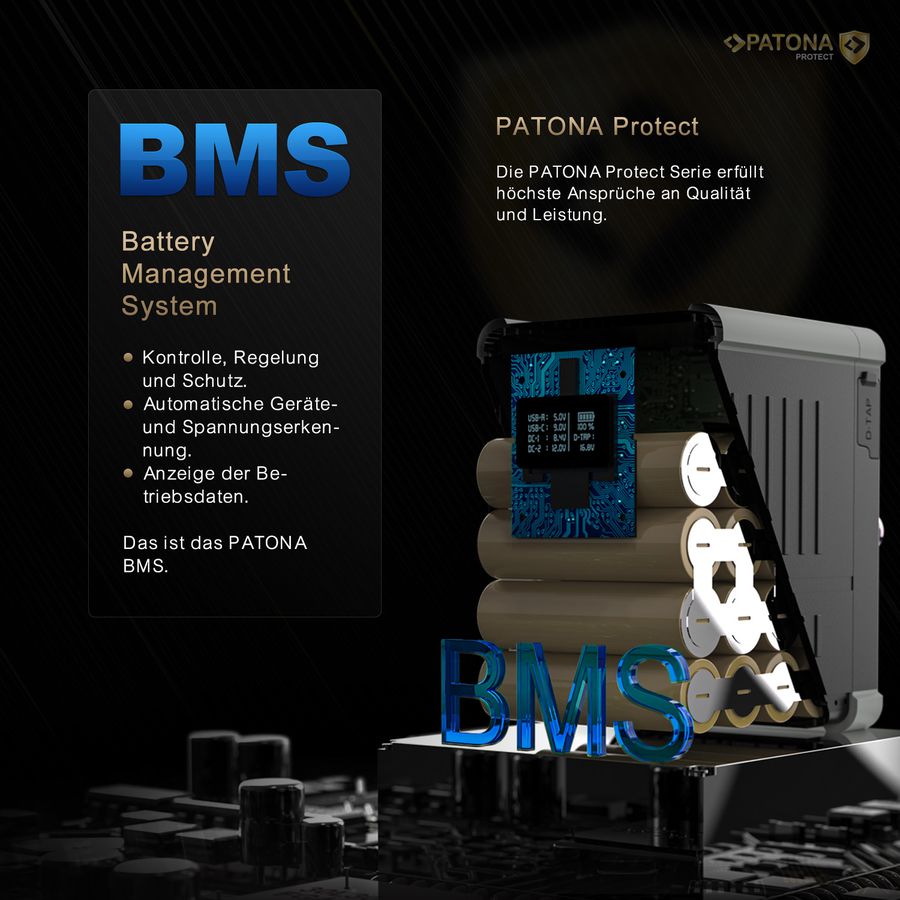 Patona Protect Bat. V-Mount V300-PD100