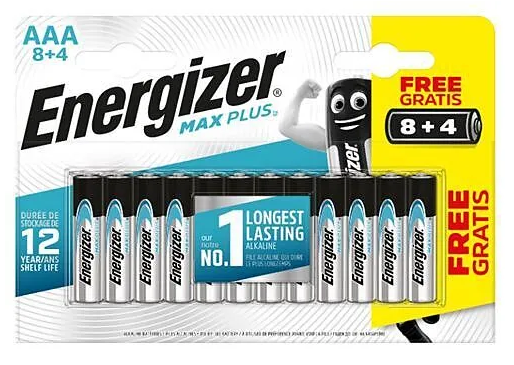 Energizer Max Plus Micro AAA 8+4