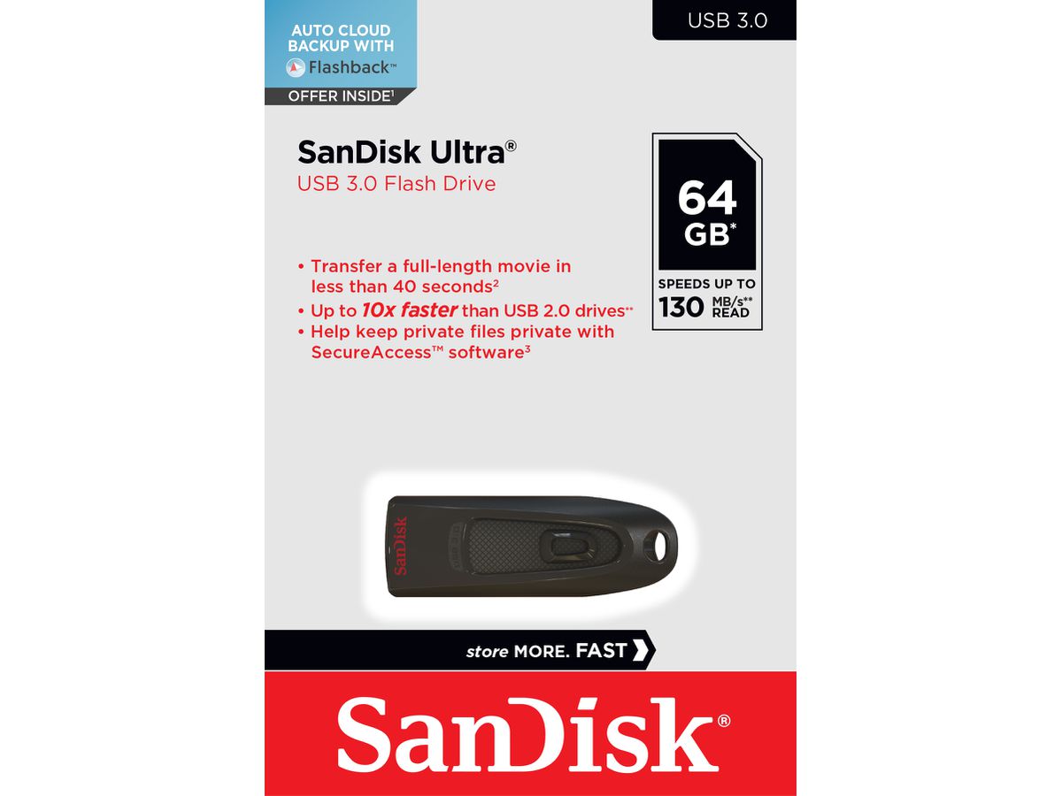 Sandisk Ultra USB 3.0 130MB/s 64GB