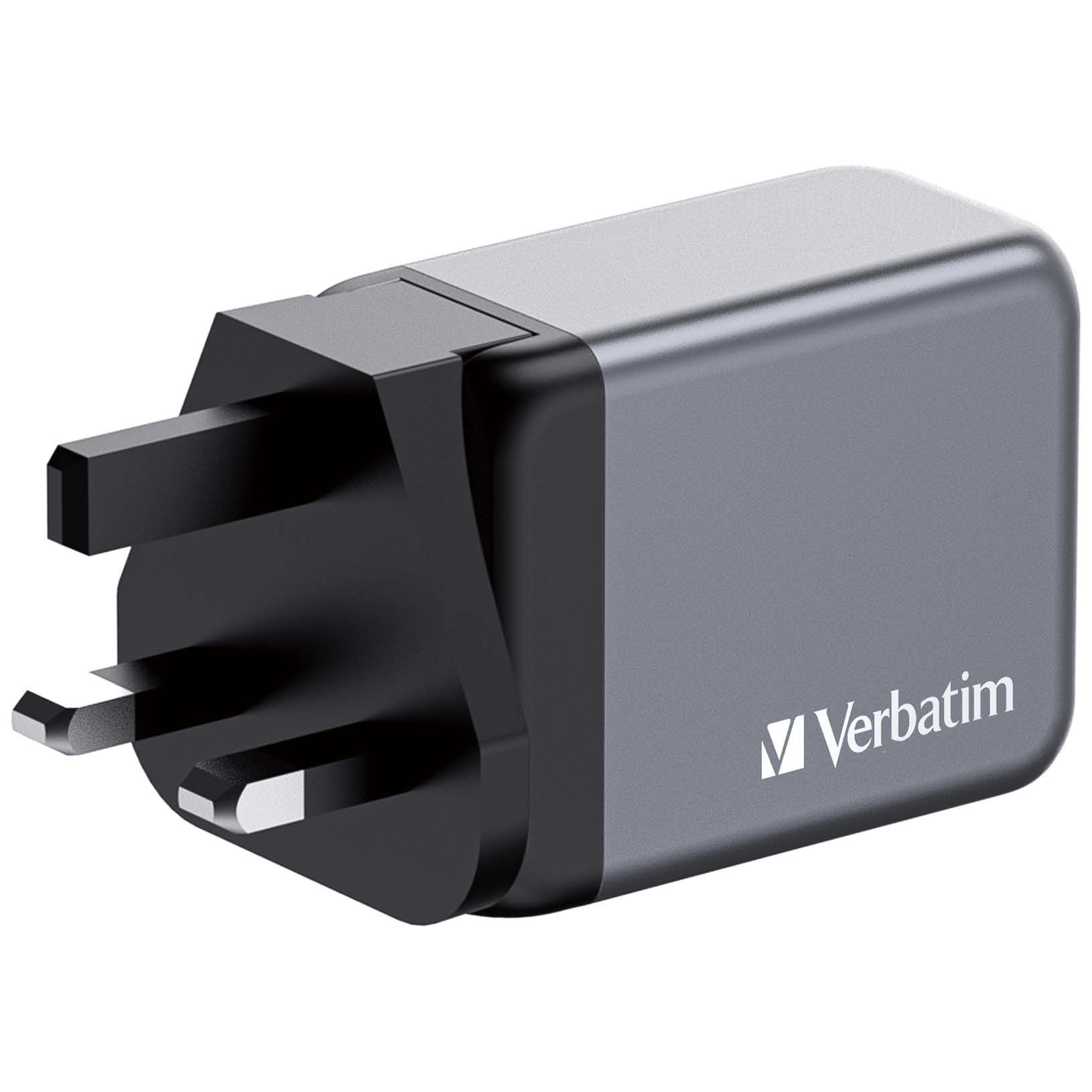 Verbatim GaN 3 Port Charger 65W