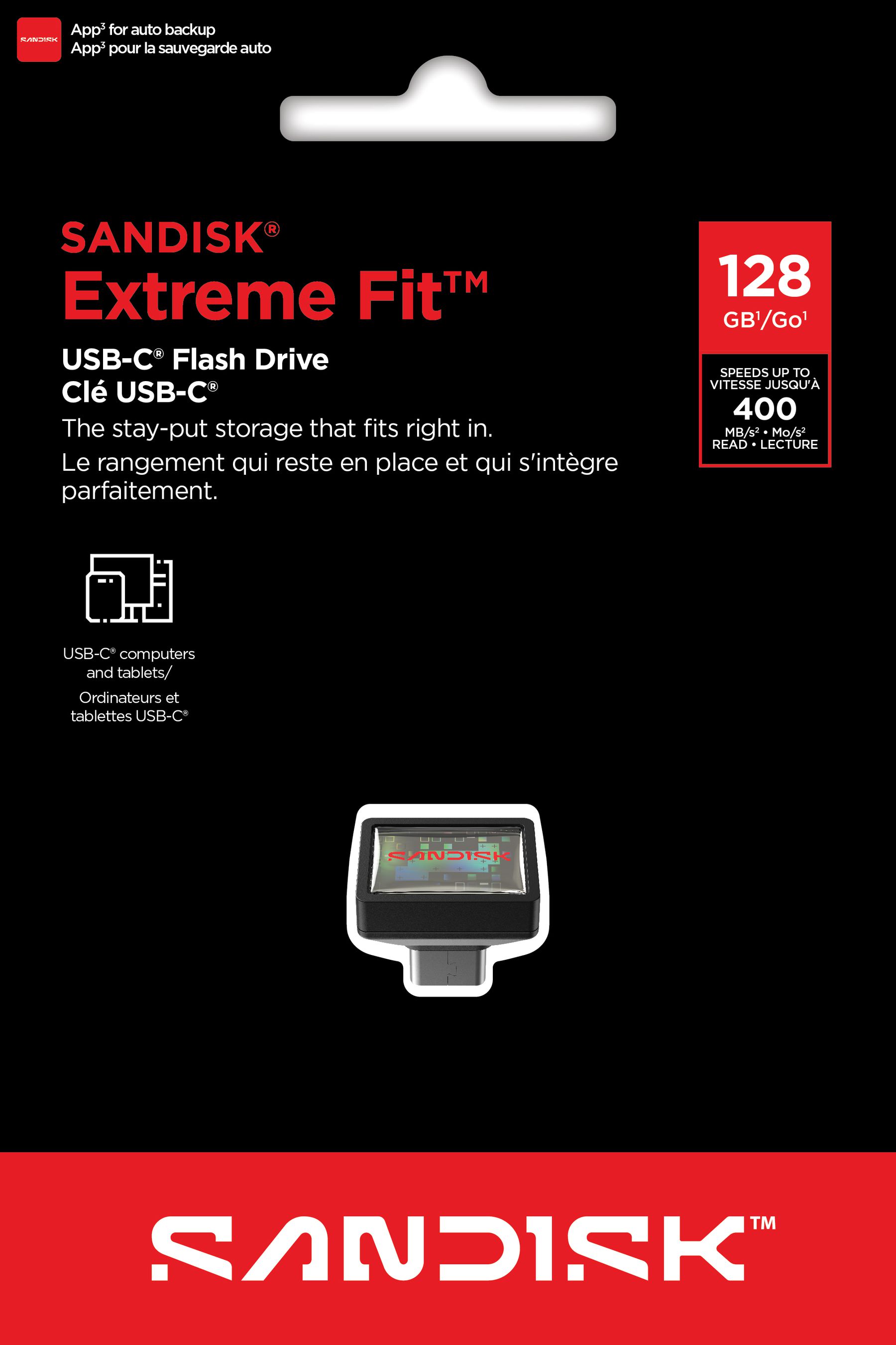 SANDISK Extreme Fit USB-C 3.2 128GB