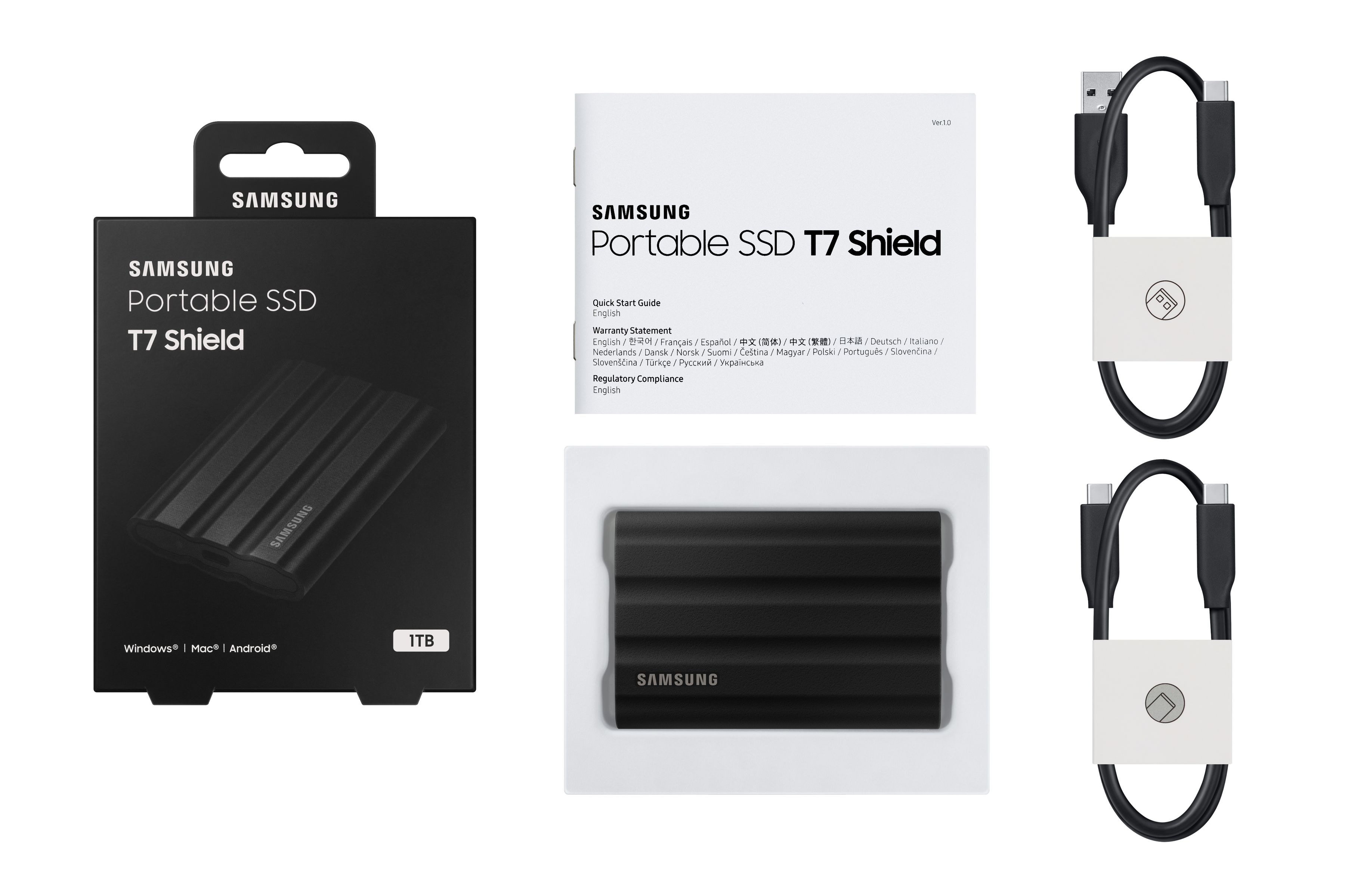 Samsung PSSD T7 Shield 1TB black