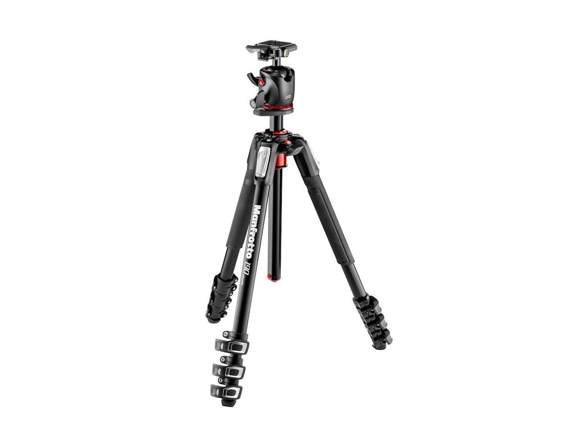 Manfrotto 190XPRO Alu Tripod w/BH 4 S.