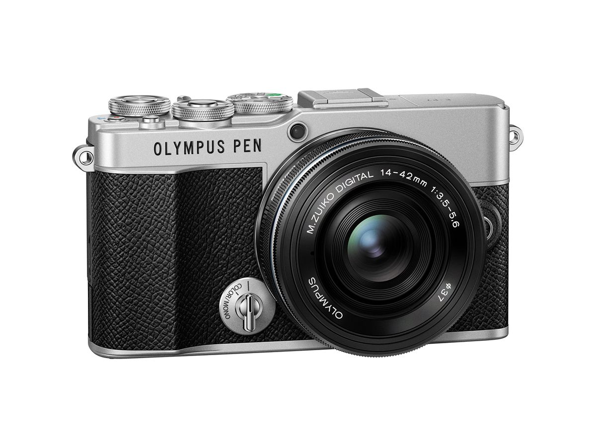 Olympus E-P7 Pancake Zoom Kit silver/blk