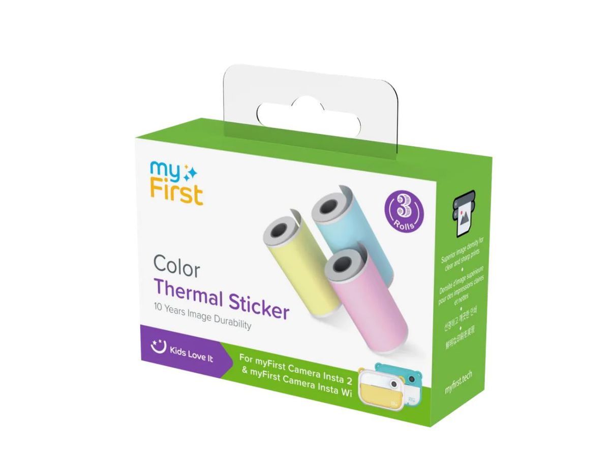 myFirst Thermal Sticker Yellow Pink Blue