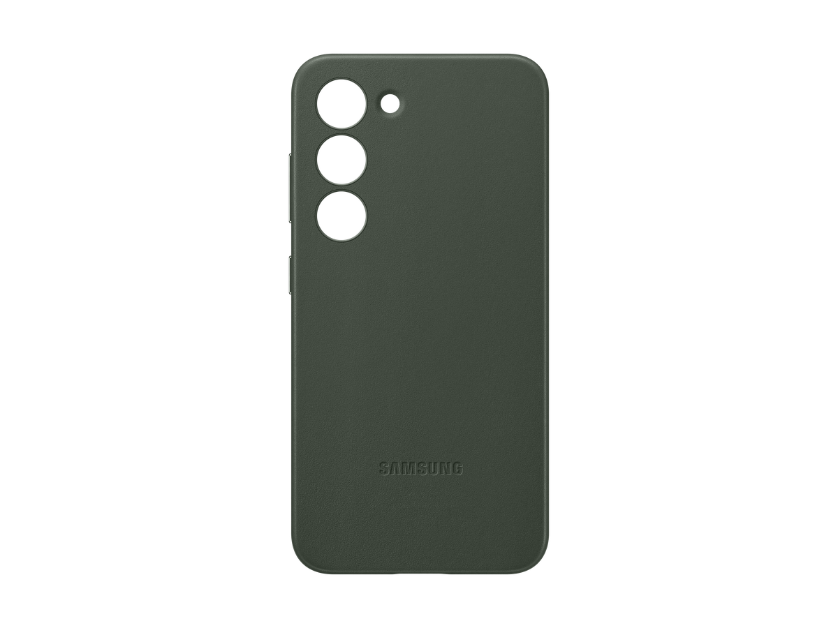 Samsung S23 Leather Case Green