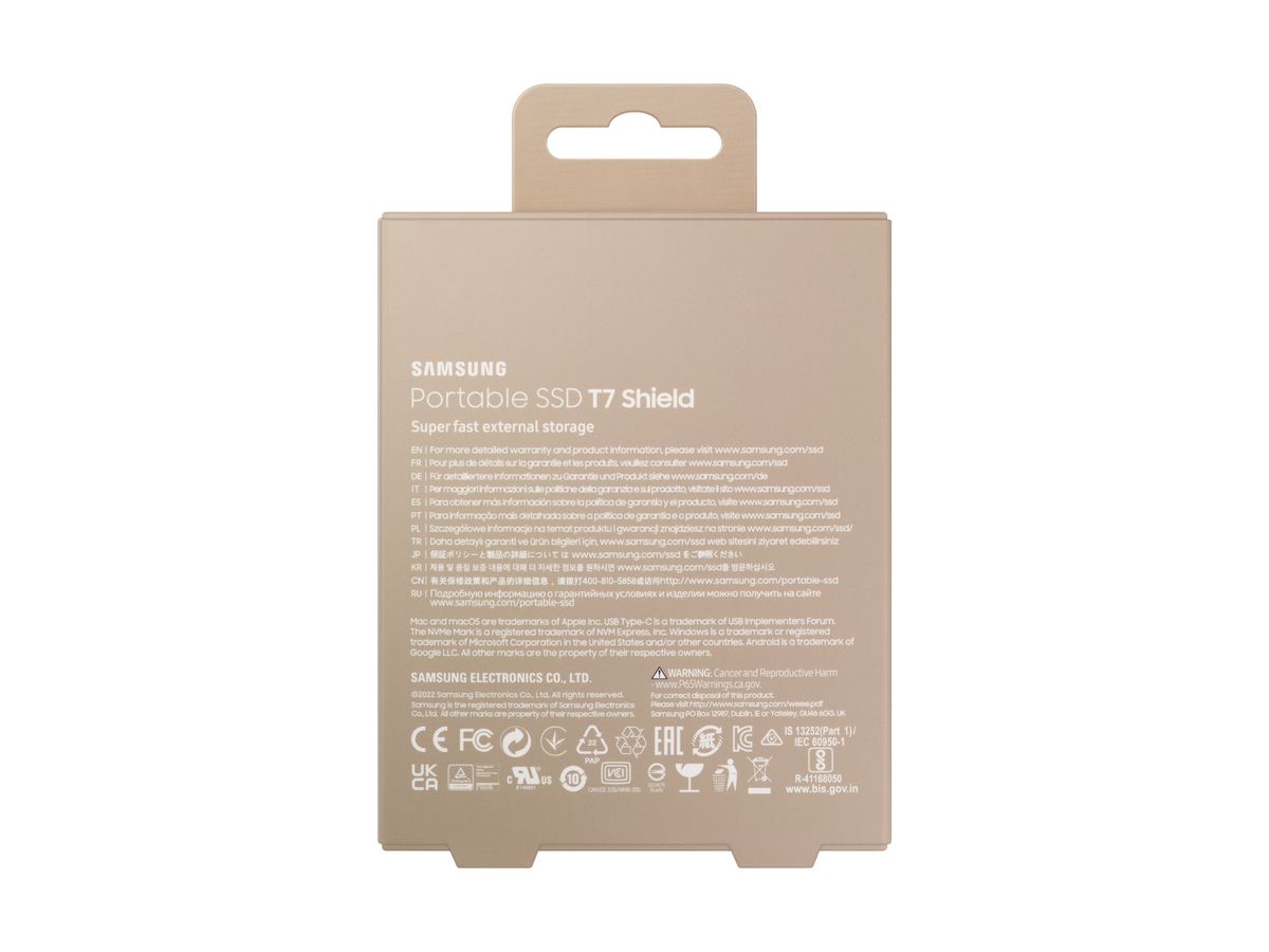 Samsung PSSD T7 Shield 1TB beige