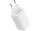 Baseus GaN5 Pro 3 Port Charger 65W White