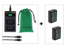 Patona NP-FW50 Fast Charger+2 Akkus Kit