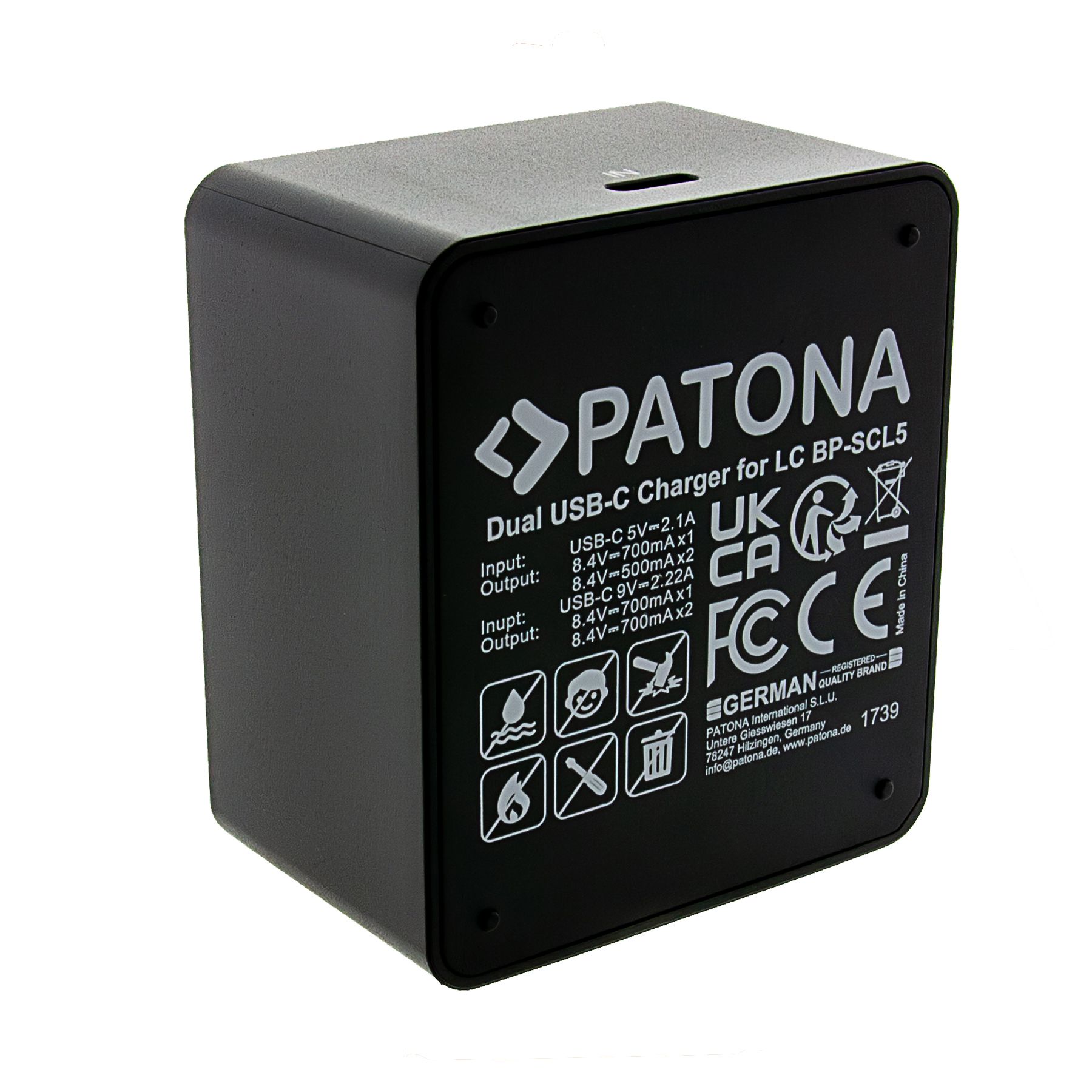 Patona Chargeur Dual Leica BP-SCL5