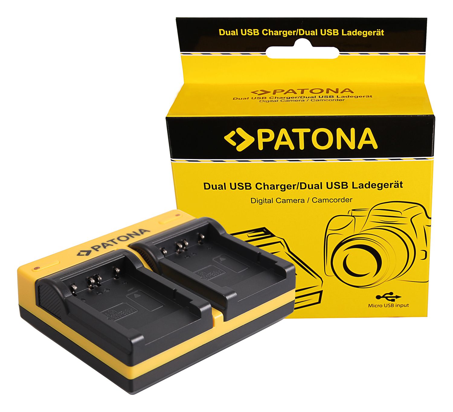 Patona Chargeur Dual USB NP-FT1