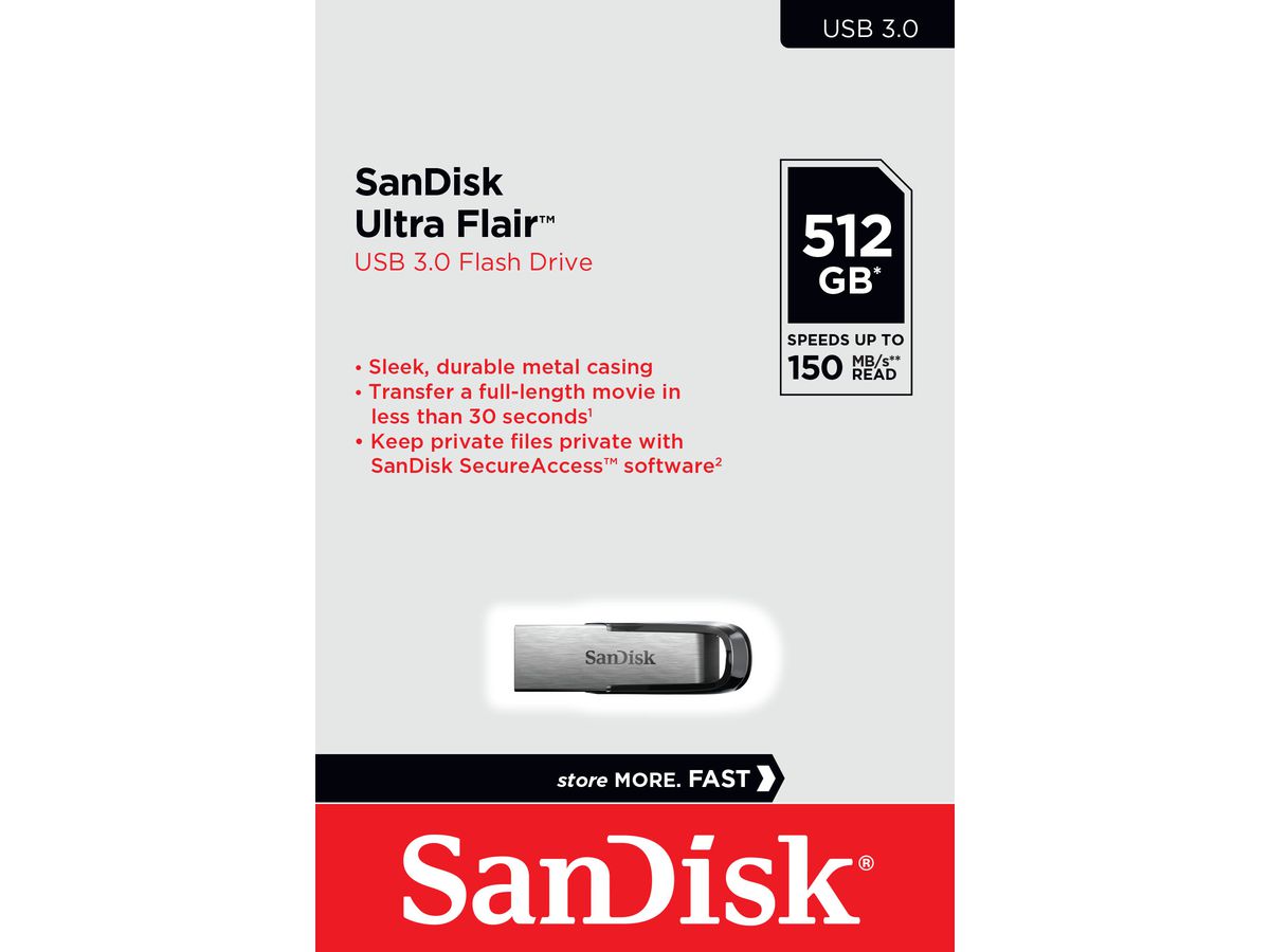 Sandisk Ultra USB 3.0 Flair 512GB