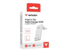 Verbatim Fold n Go GaN Charger 65W White