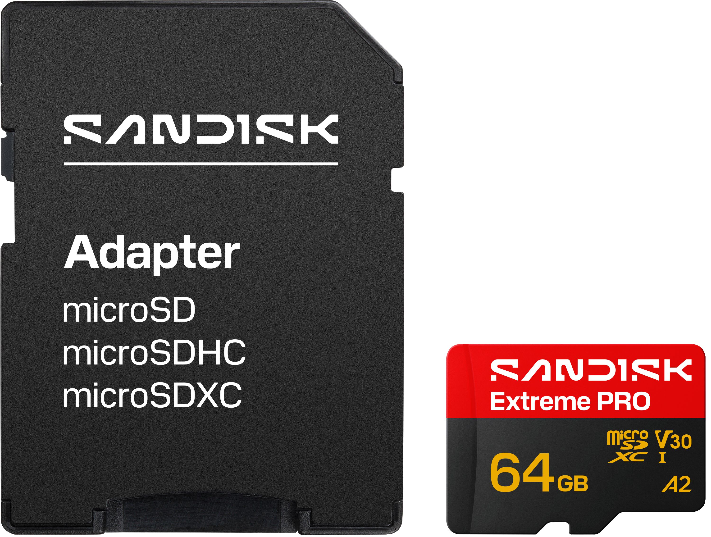 SANDISK Extreme PRO microSDXC 64GB