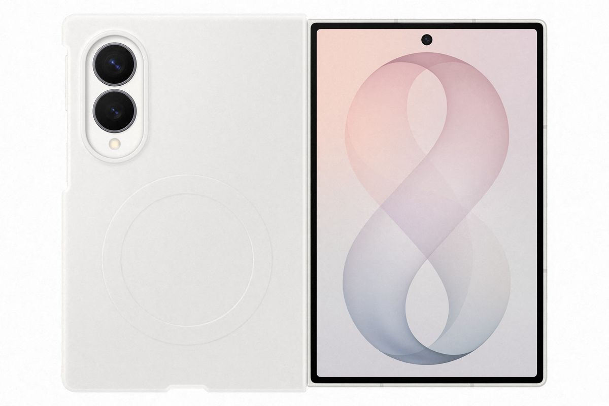Samsung Fold 8 Silicone Magnet Cream