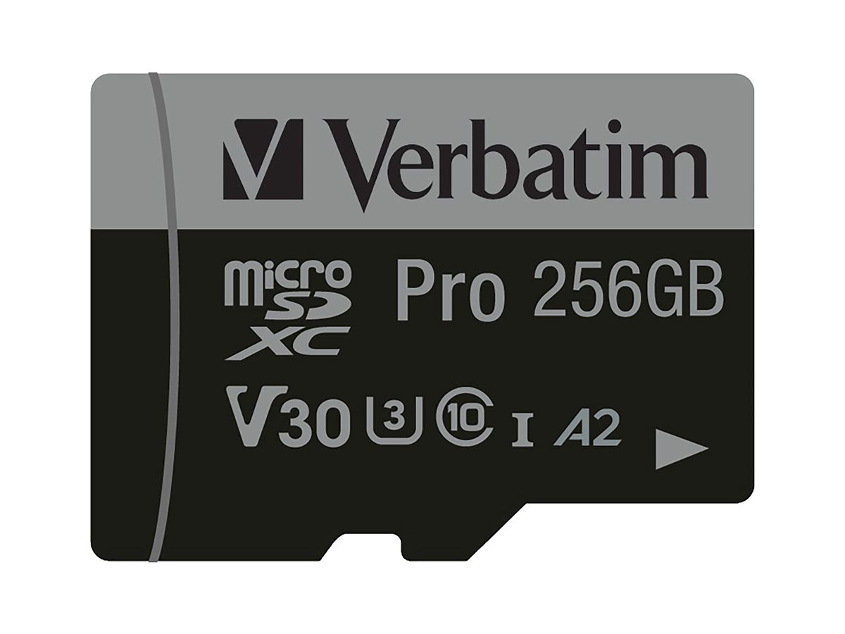 Verbatim Pro U3 256GB microSDXC Card