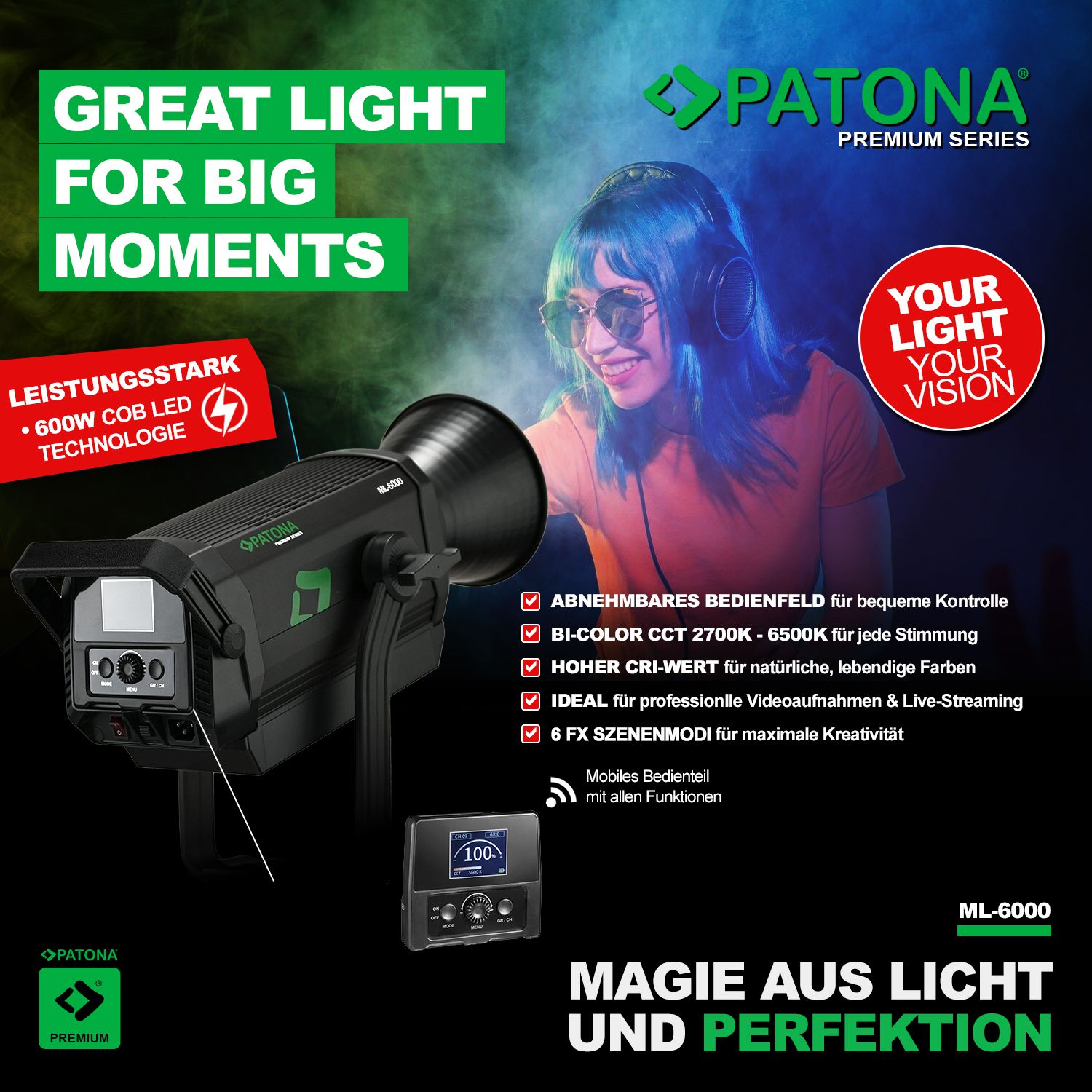 Patona Premium LED Light ML-6000