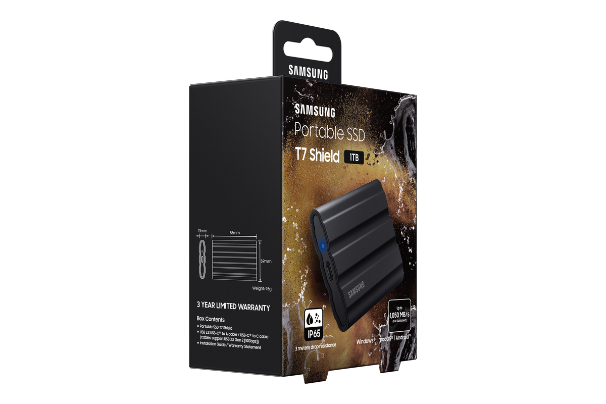 Samsung PSSD T7 Shield 4TB black