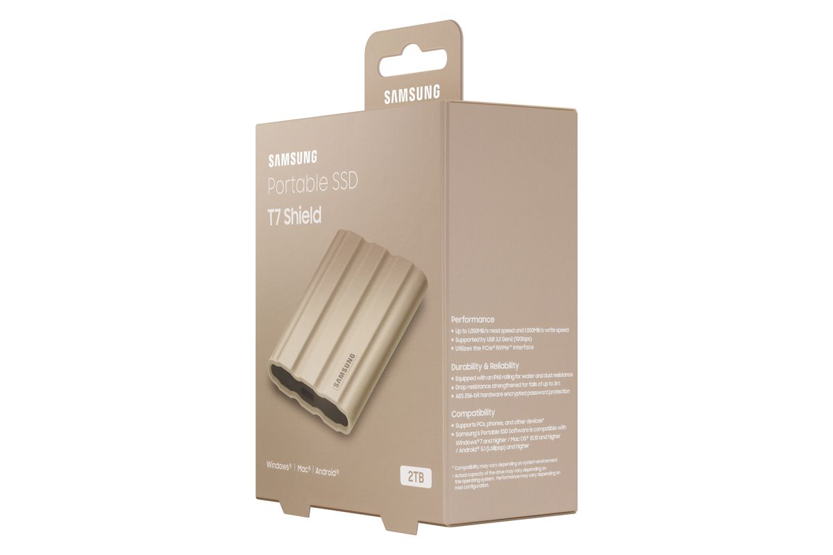 Samsung PSSD T7 Shield 2TB beige