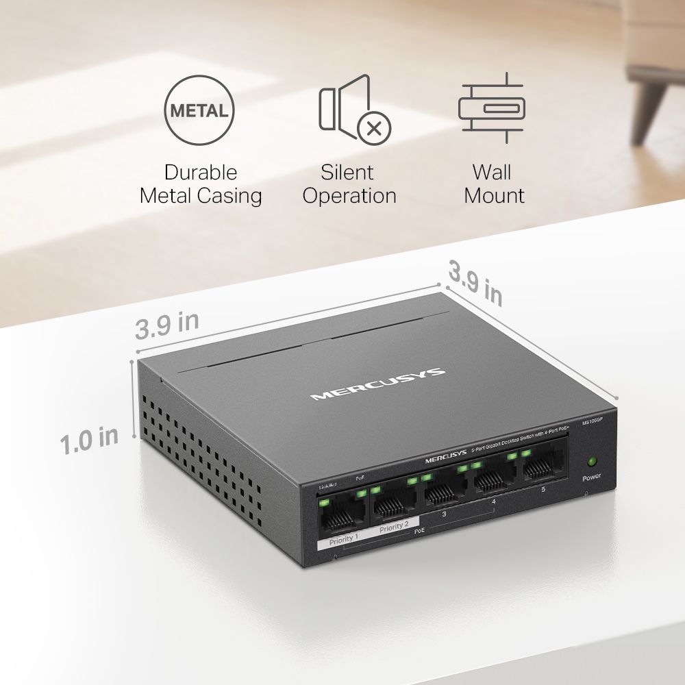 Mercusys 5-Port Gigabit Desktop Switch