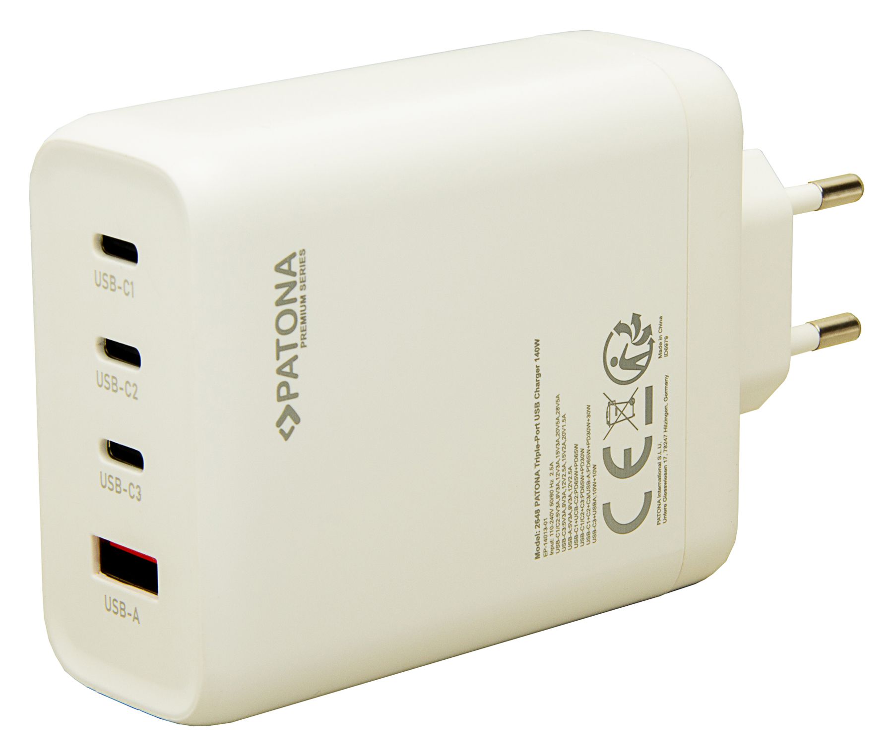 Patona GaN 4x PD140W Fast Charger Bundle