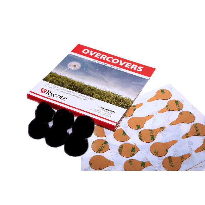 Rycote O-Cover 30x Stickies / 6x Black