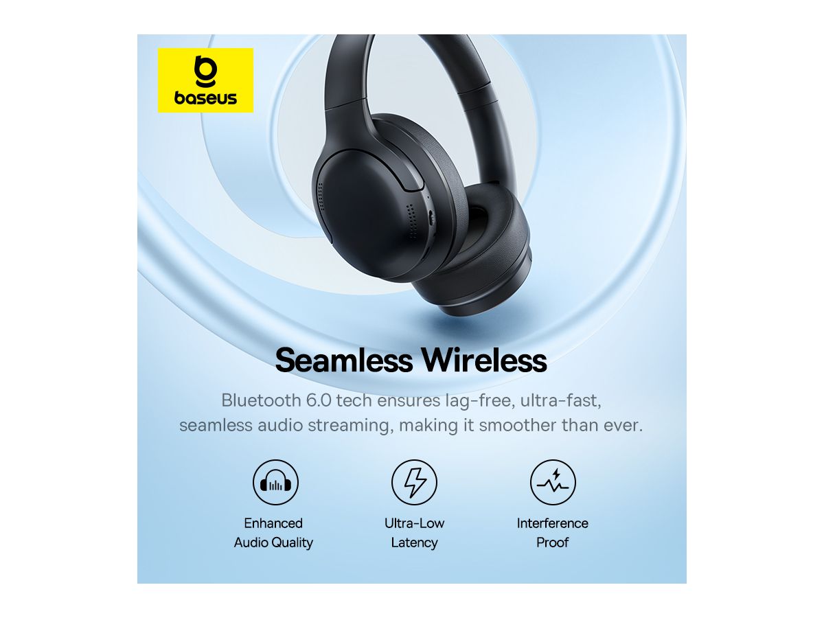 Baseus Bass BH1 Lite Wirel.Headph.Bl.