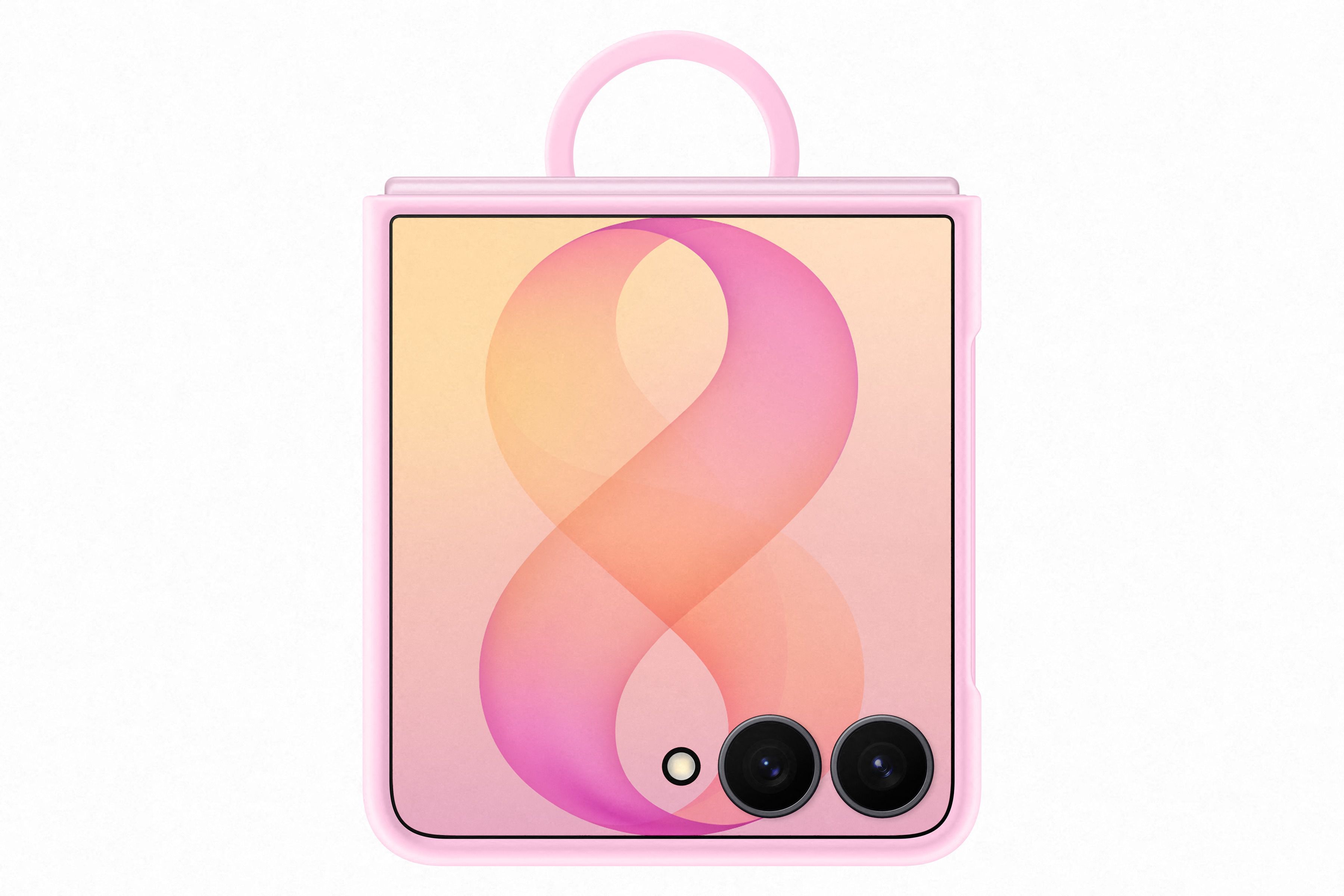 Samsung Flip 8 Silic Ring Magnet Pink