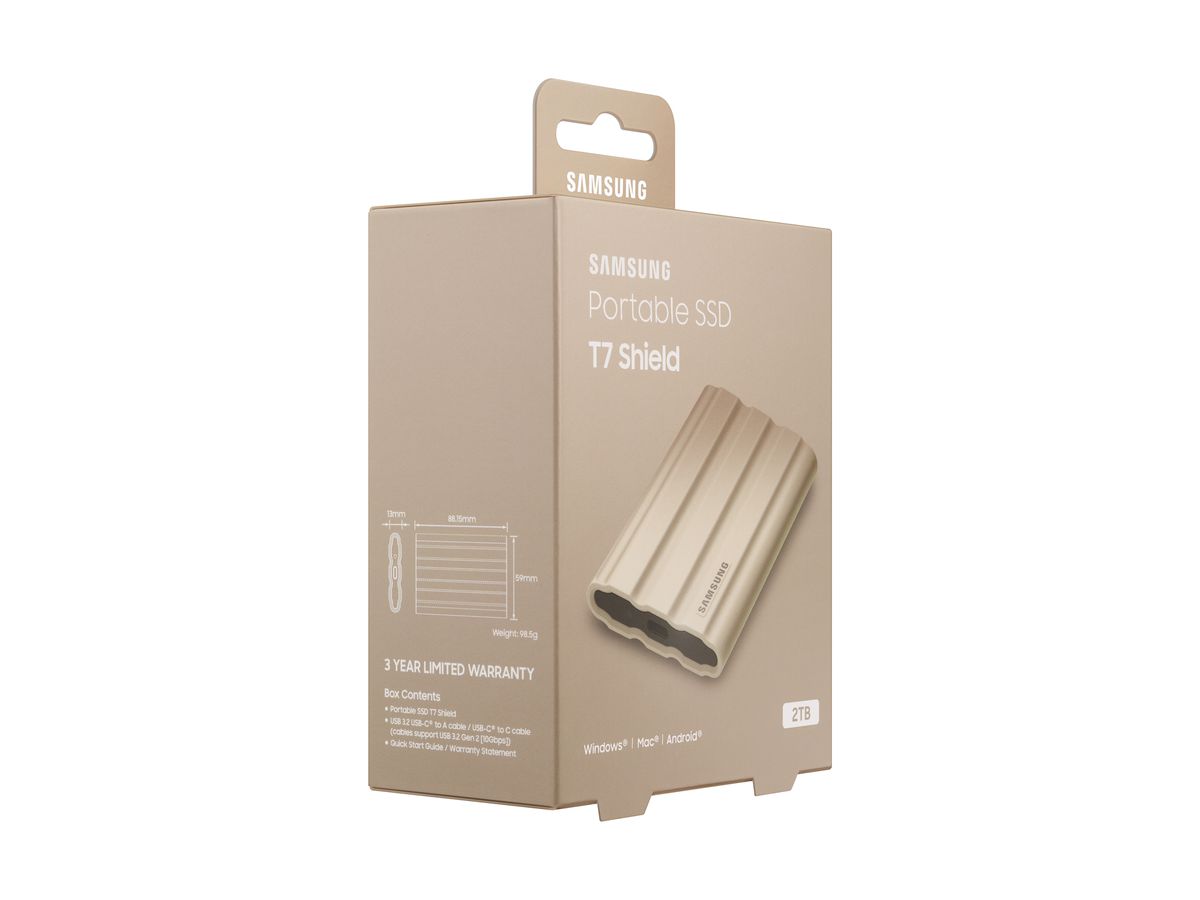 Samsung PSSD T7 Shield 2TB beige