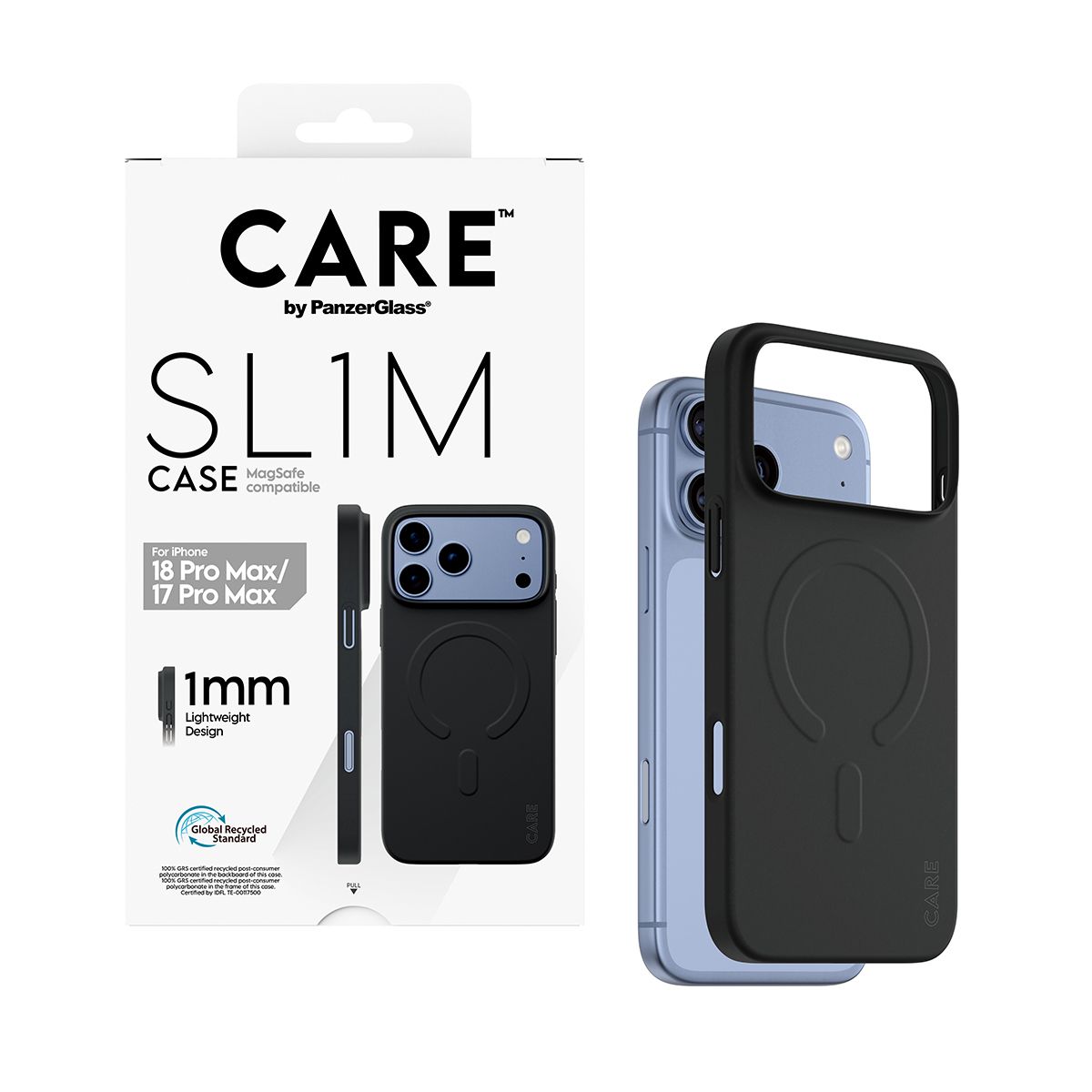PanzerGlass iP17/18ProMax SL1M Case bl.