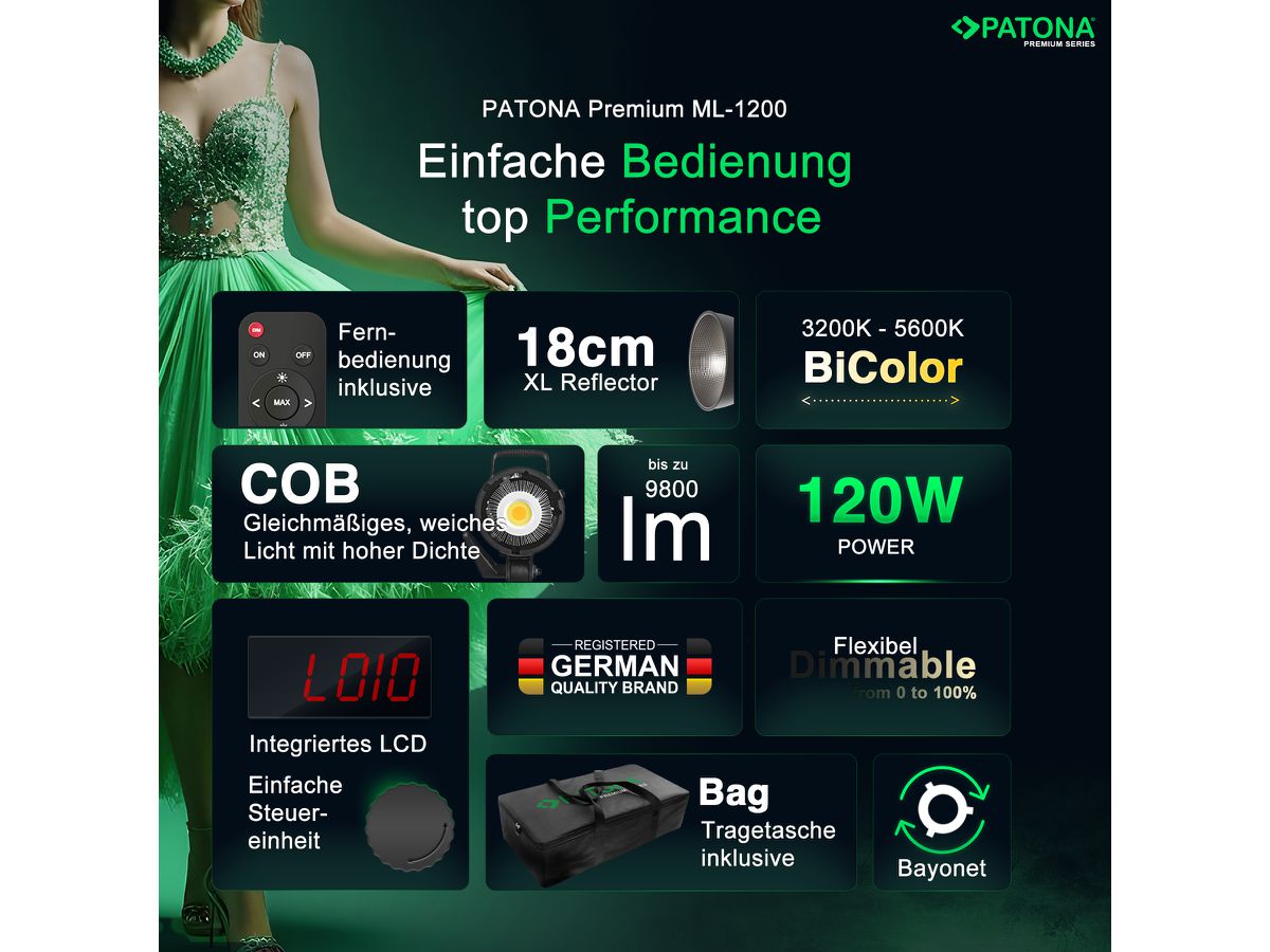 Patona Premium LED 120W COB ML-1200