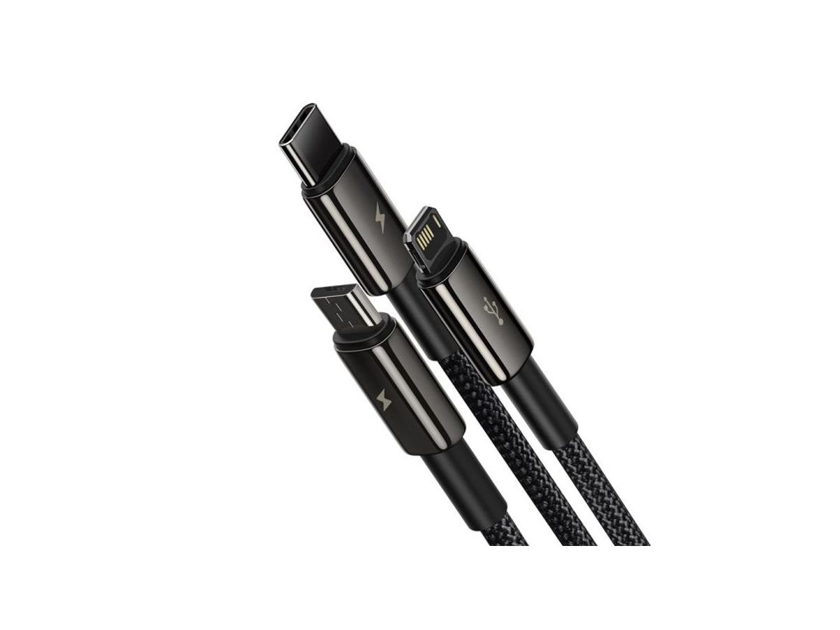 Baseus USB 3-in-1 Cable 1.5m Black