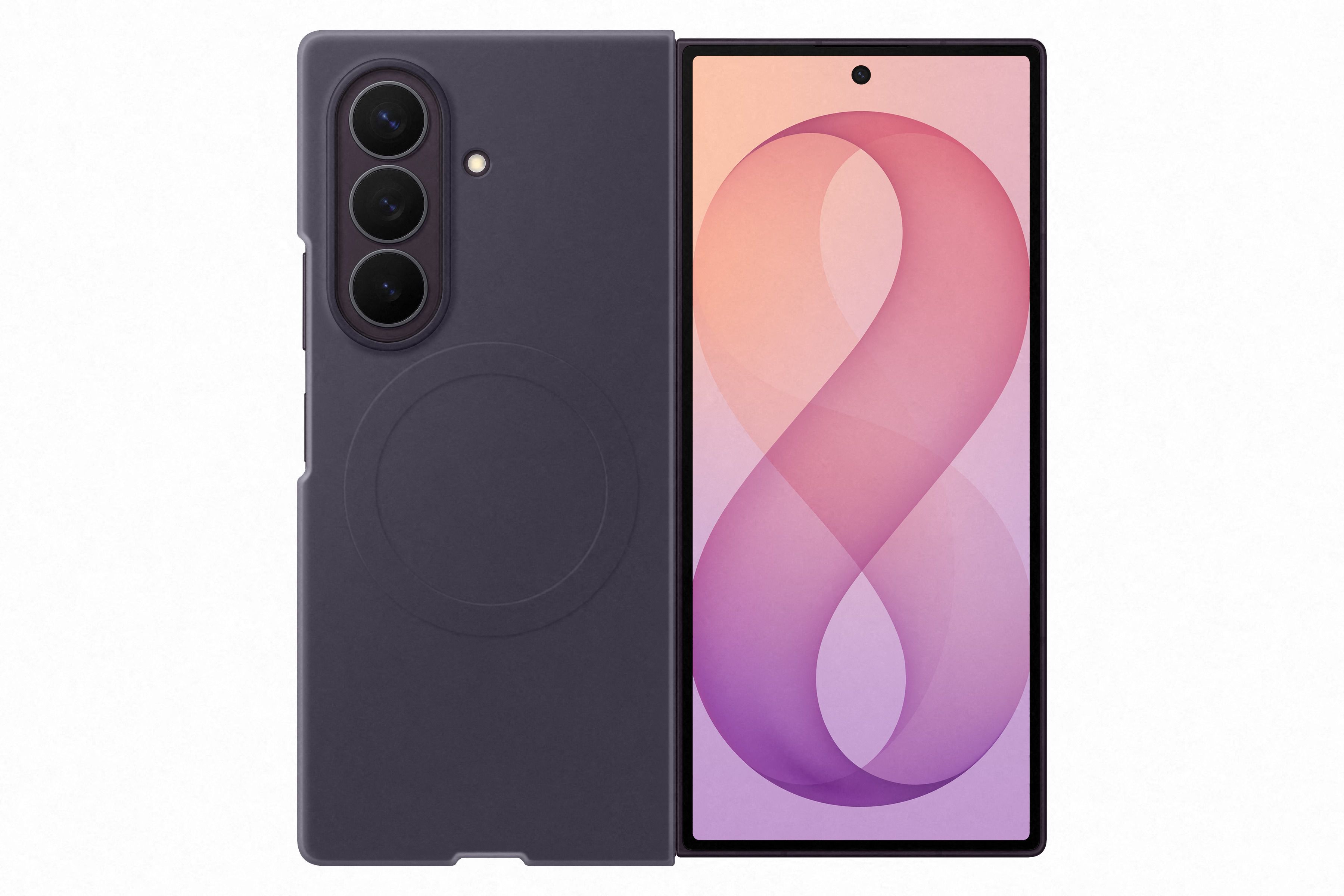 Samsung Fold 8 Ultra Silic Magnet Violet