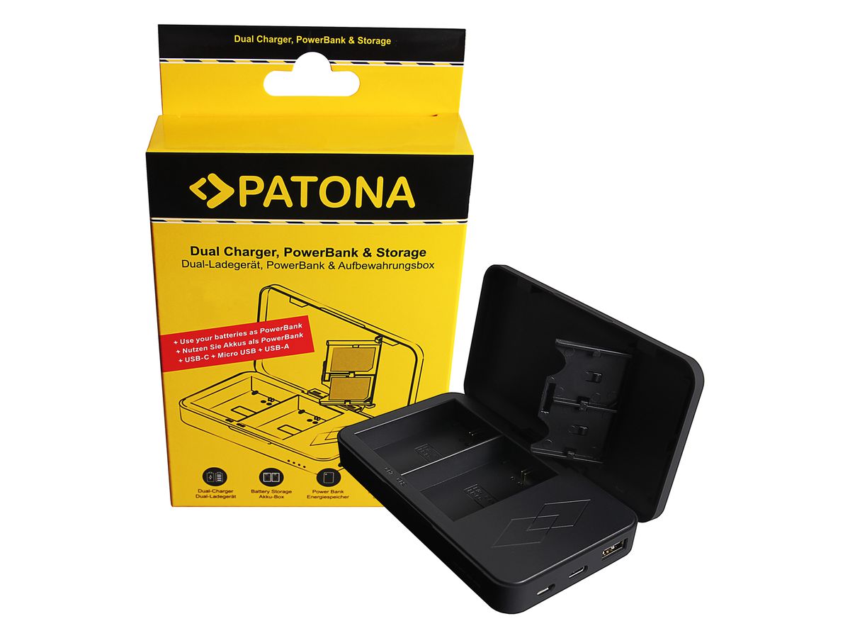 Patona Dual Ladegerät LP-E6 Powerbank