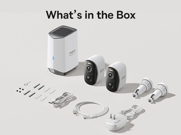 Baseus N1+ Outdoor Camera 2K 2Cam Kit