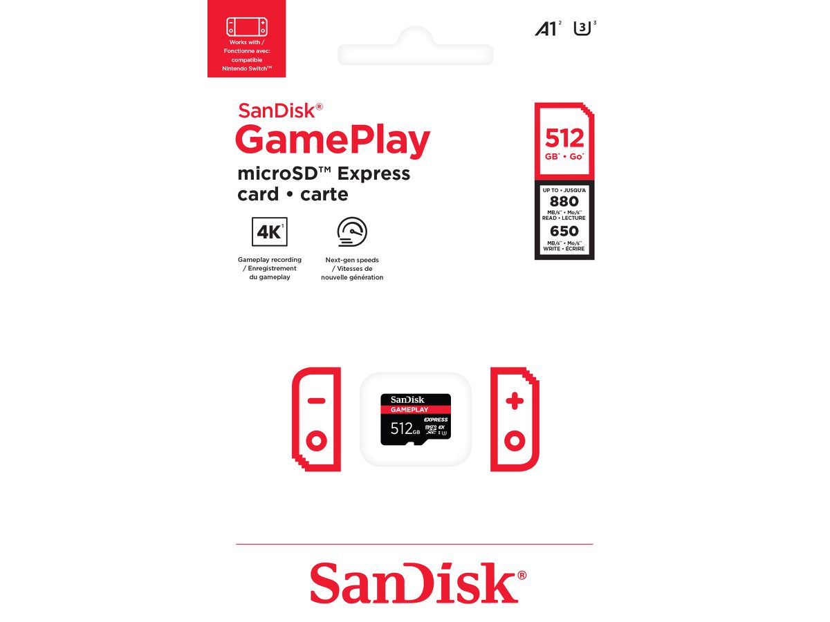 SanDisk Express GamePlay microSDXC 512GB