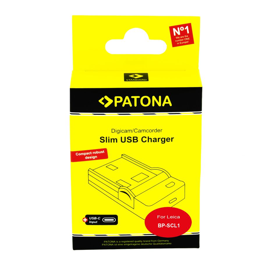 Patona Slim USB-C Ladeg. Leica BP-SCL1