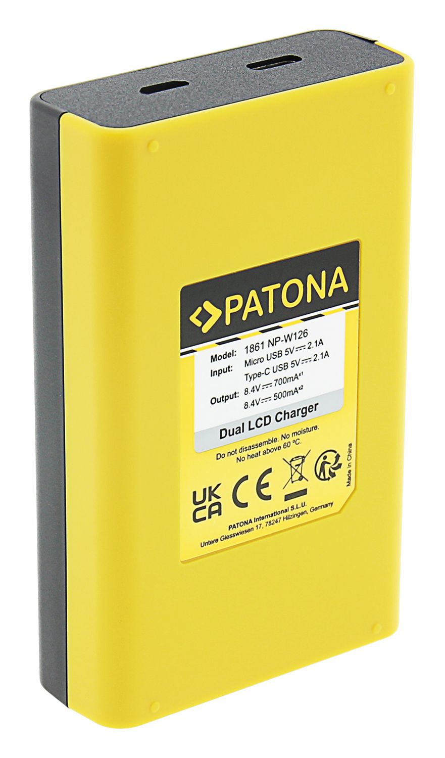 Patona Chargeur Dual LCD USB NP-W126