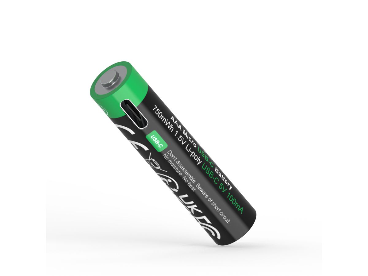 Patona Premium Akku 4x Micro AAA USB-C
