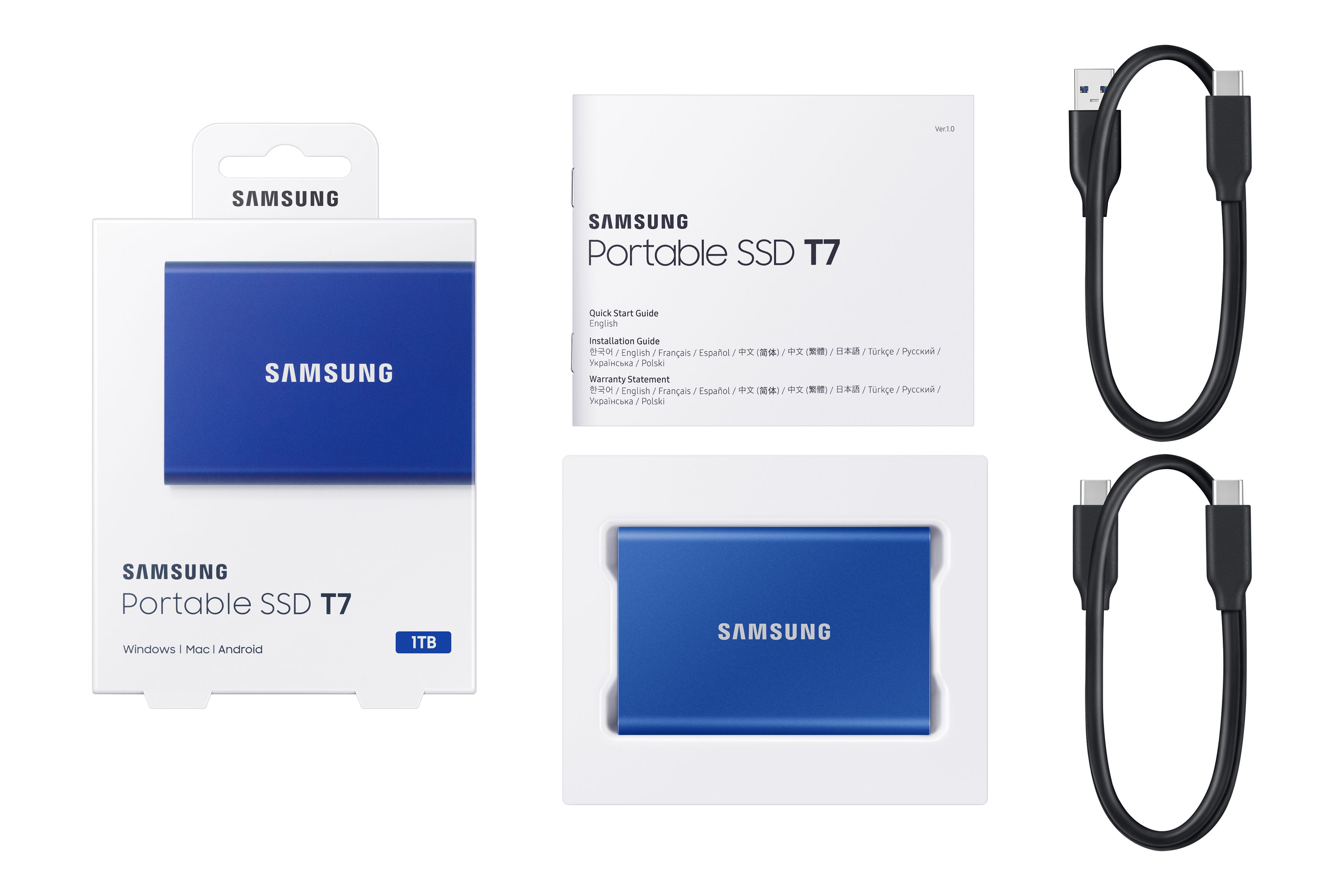 Samsung PSSD T7 1TB blue